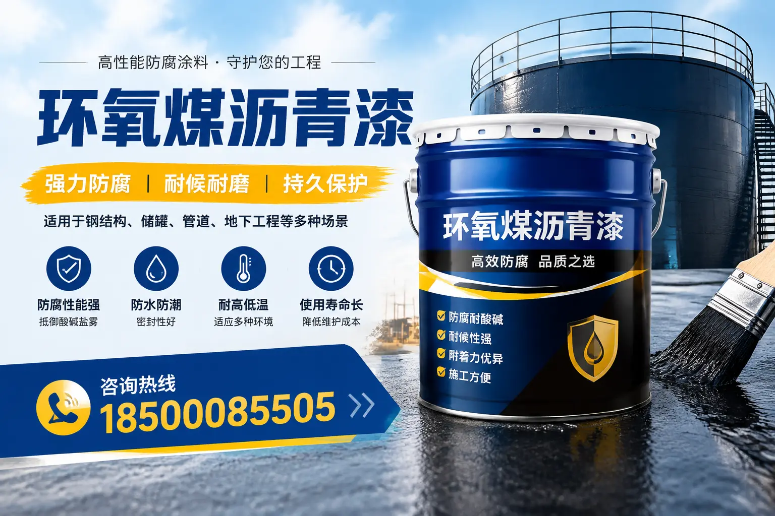 环氧煤沥青漆在工业中的应用，南平企业的选择